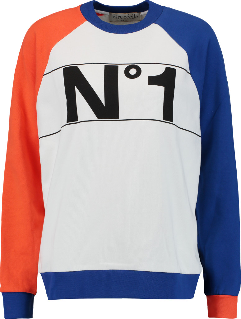 www.theoutnet.com Etre Cecile color-block-printed-cotton-sweatshirt